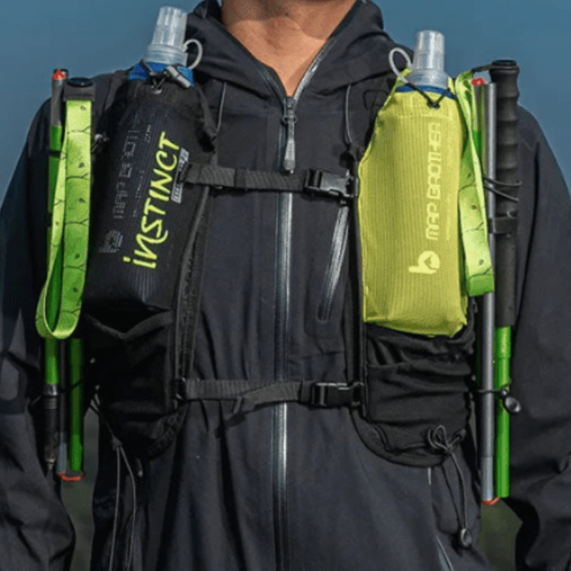 Bâton de Marche Nordique Pliable en Aluminium porté