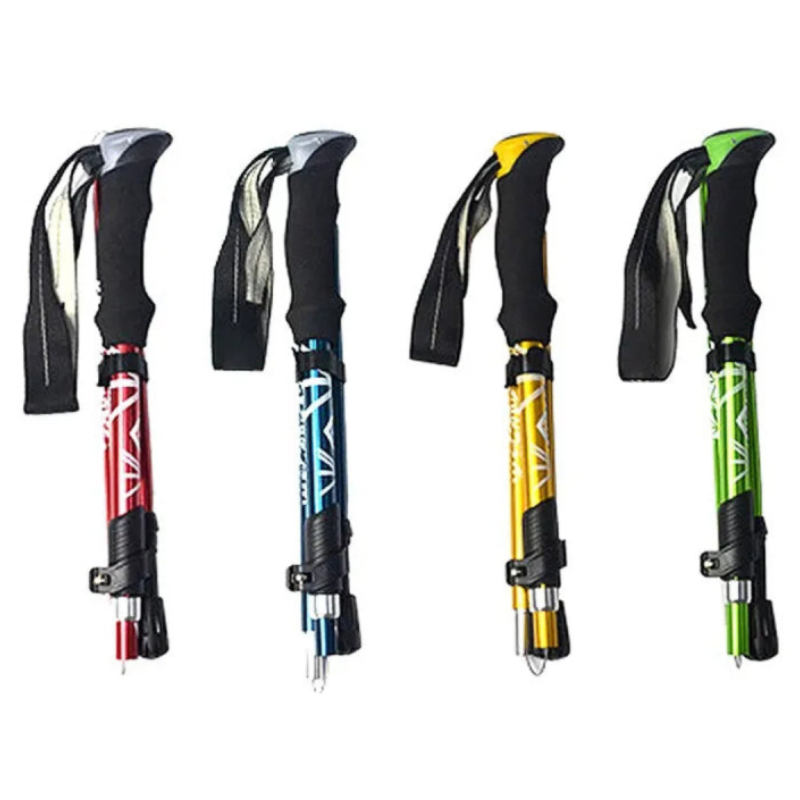 Bâton de Trekking Pliable en Aluminium couleurs