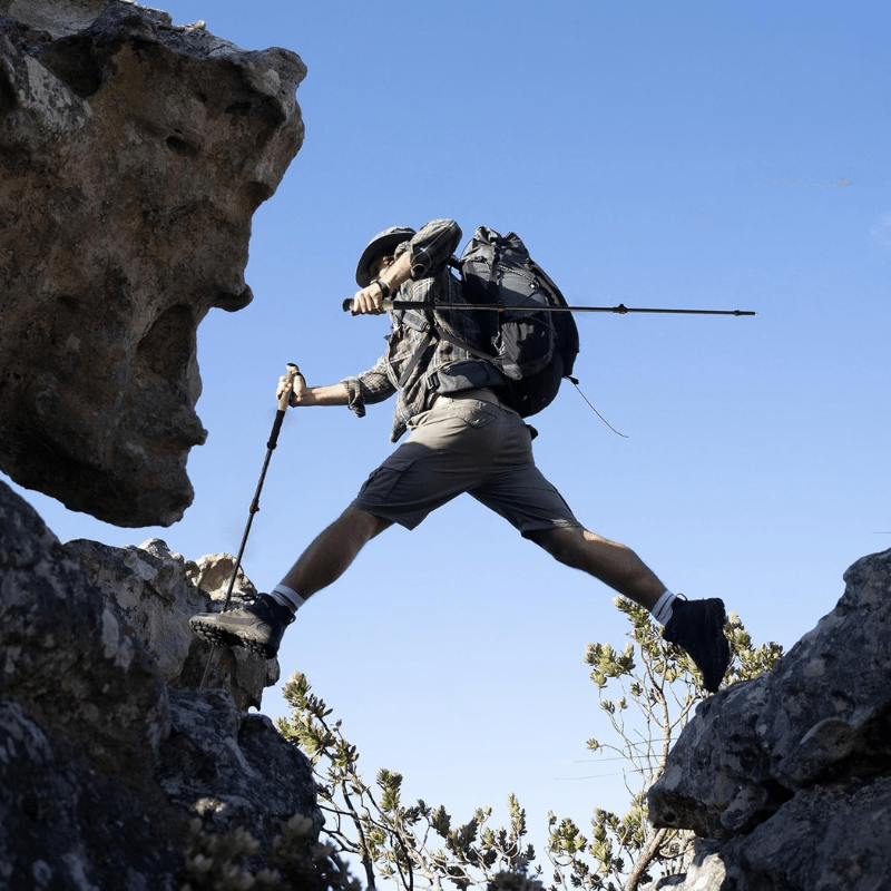 Bâtons de Randonnée Télescopiques en Carbone montagne