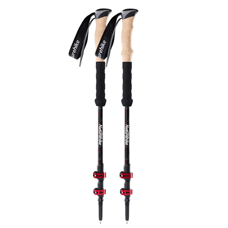 Bâtons de Randonnée Télescopiques en Carbone plié