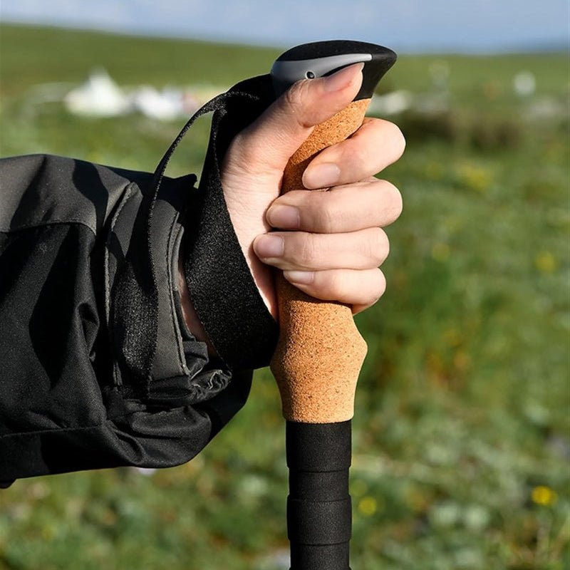 Bâtons de Randonnée Télescopiques en Carbone poignée en liège