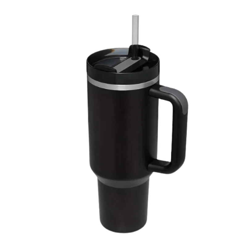 Bouteille Isotherme avec Paille 1,2L noir