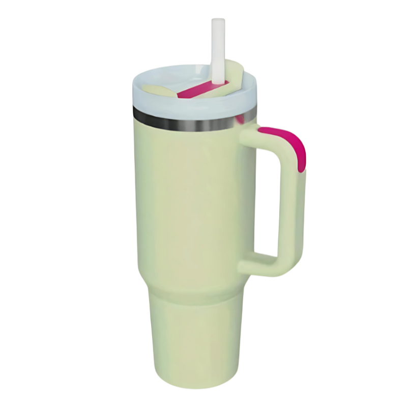Bouteille Isotherme avec Paille 1,2L vert