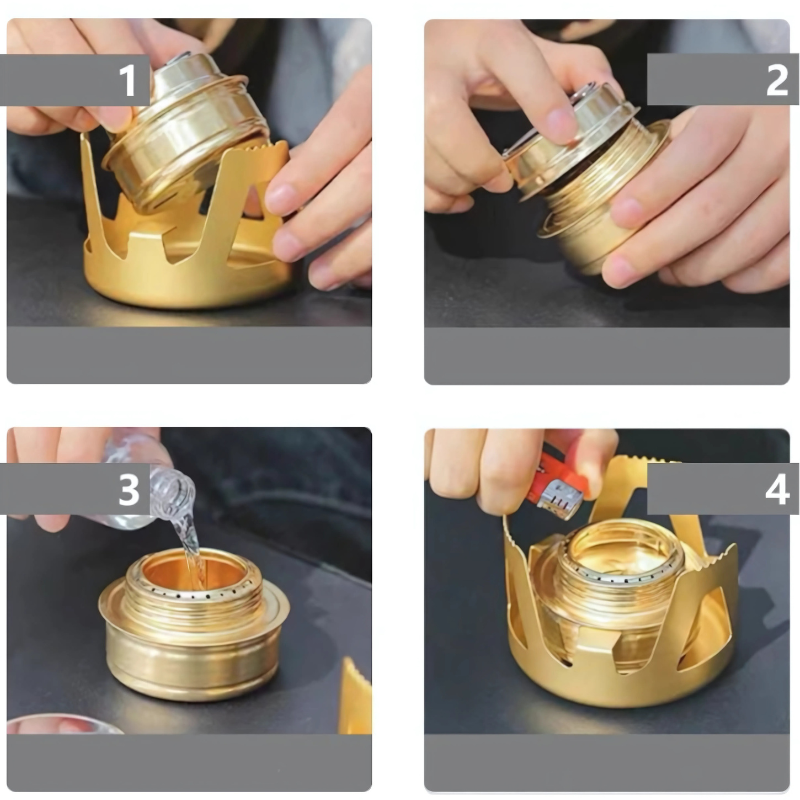 Brûleur à Alcool Bivouac instruction