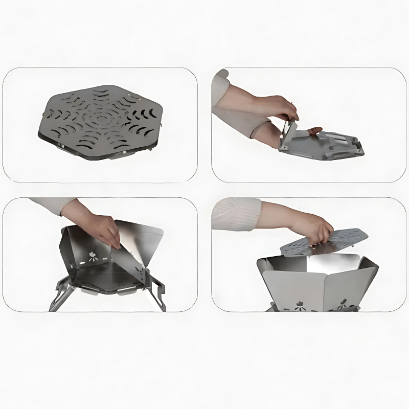 Brasero de Camping Pliable instruction