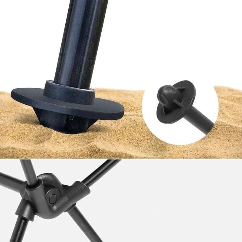 Chaise Pliante Camping avec Appuie-tête fixations