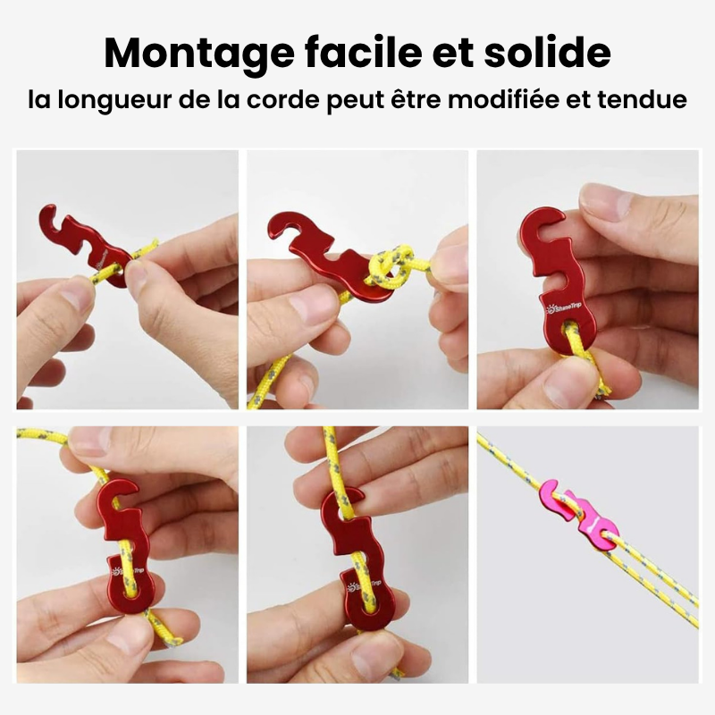 4 Cordes de Tente 4 Mètres