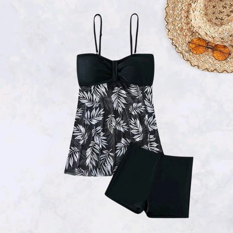 Maillot de Bain 1 Pièce Tankini Shorty