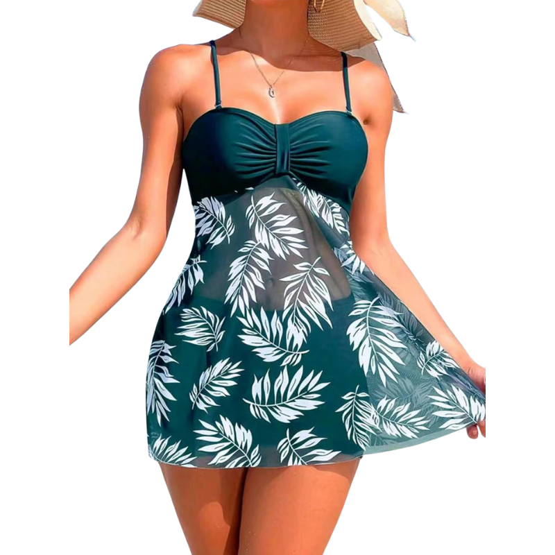 Maillot de Bain 1 Pièce Tankini Shorty