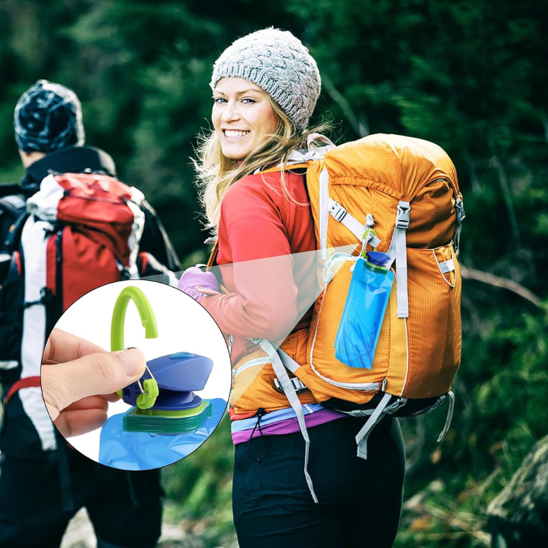 Gourde Pliable 700ml mousqueton