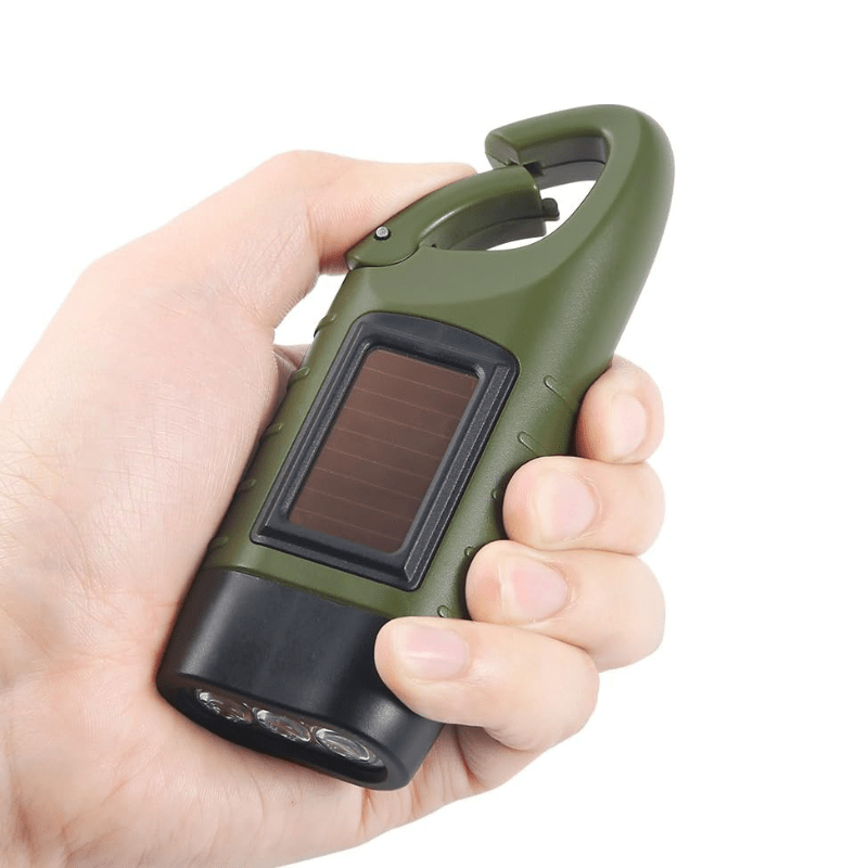 Lampe Dynamo à Manivelle mousqueton