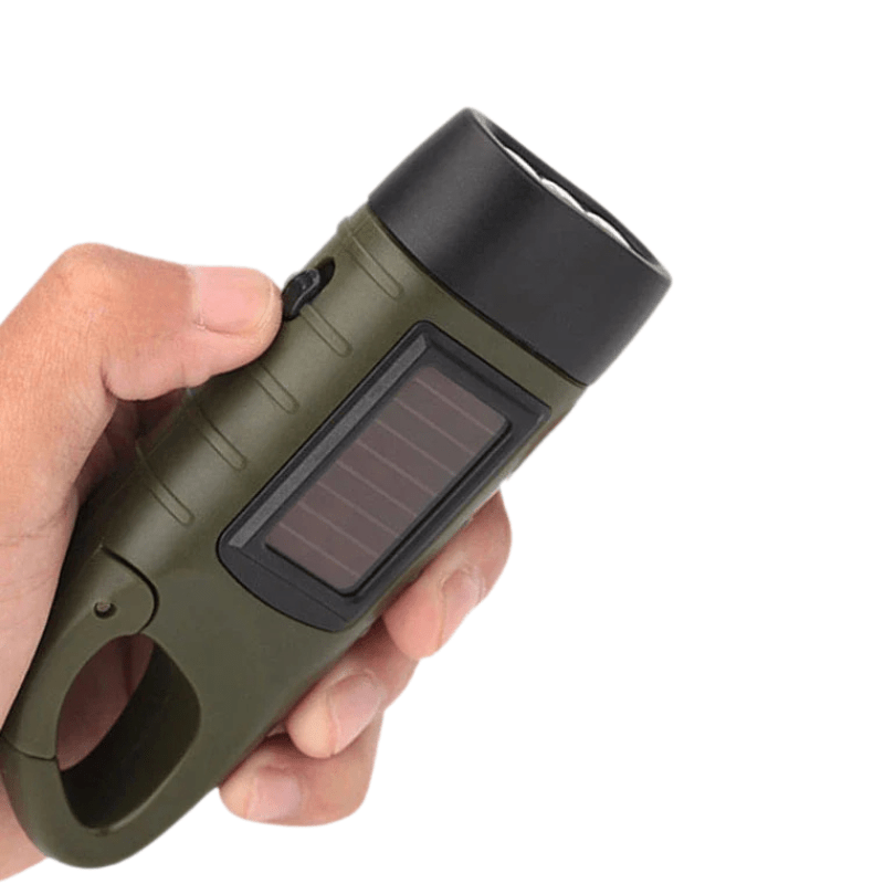 Lampe Dynamo à Manivelle prise en main