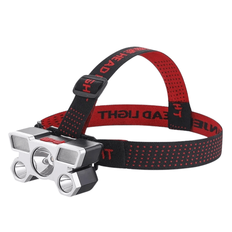 Lampe Frontale Puissante 5 LED Rechargeable