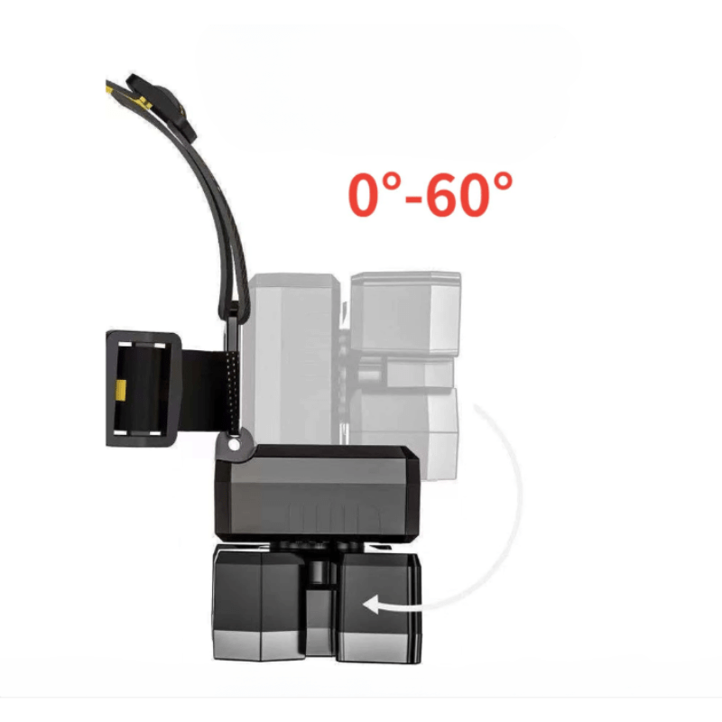 Lampe Frontale Puissante 5 LED Rechargeable 60°