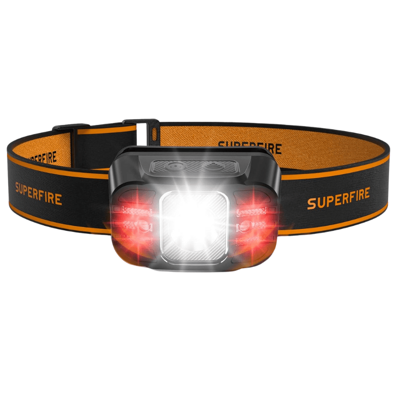 Lampe Frontale Rechargeable 2000mAh éclairage