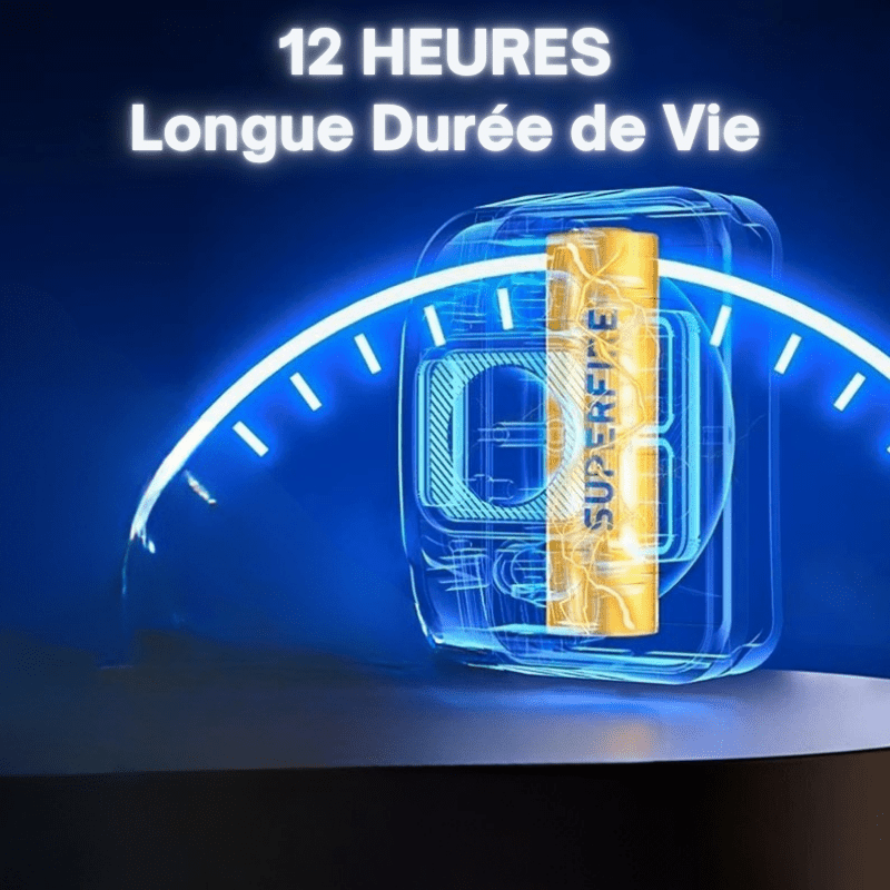 Lampe Frontale Rechargeable 2000mAh longue durée de vie