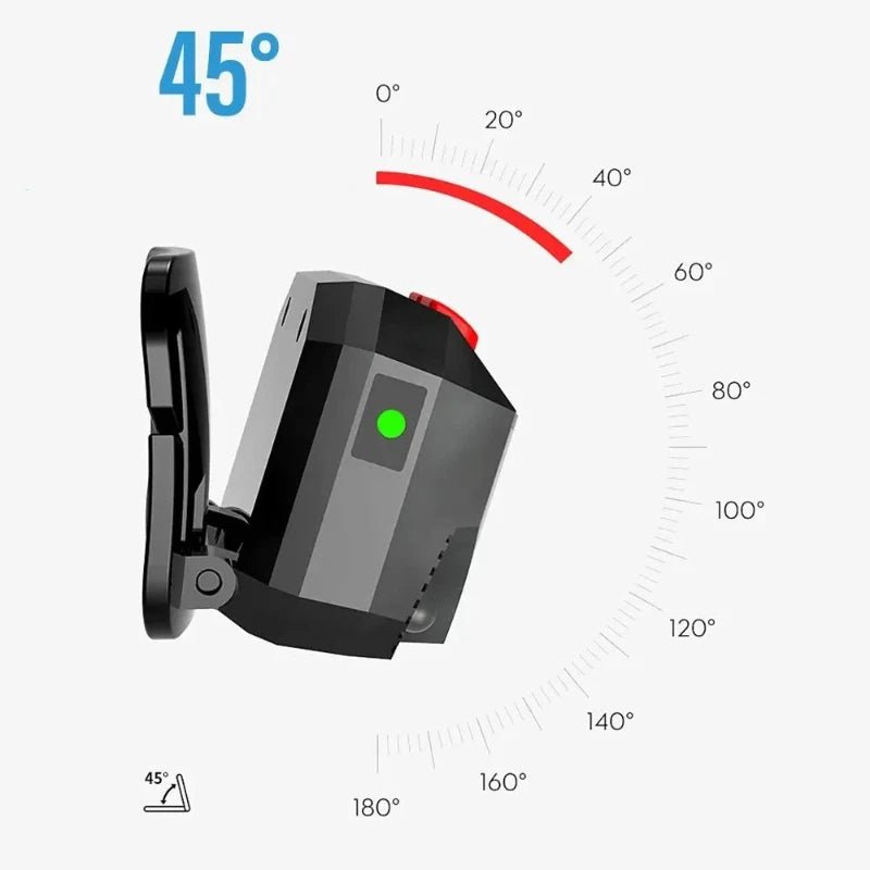 Lampe Frontale Rechargeable Lumière Rouge tête ajustable