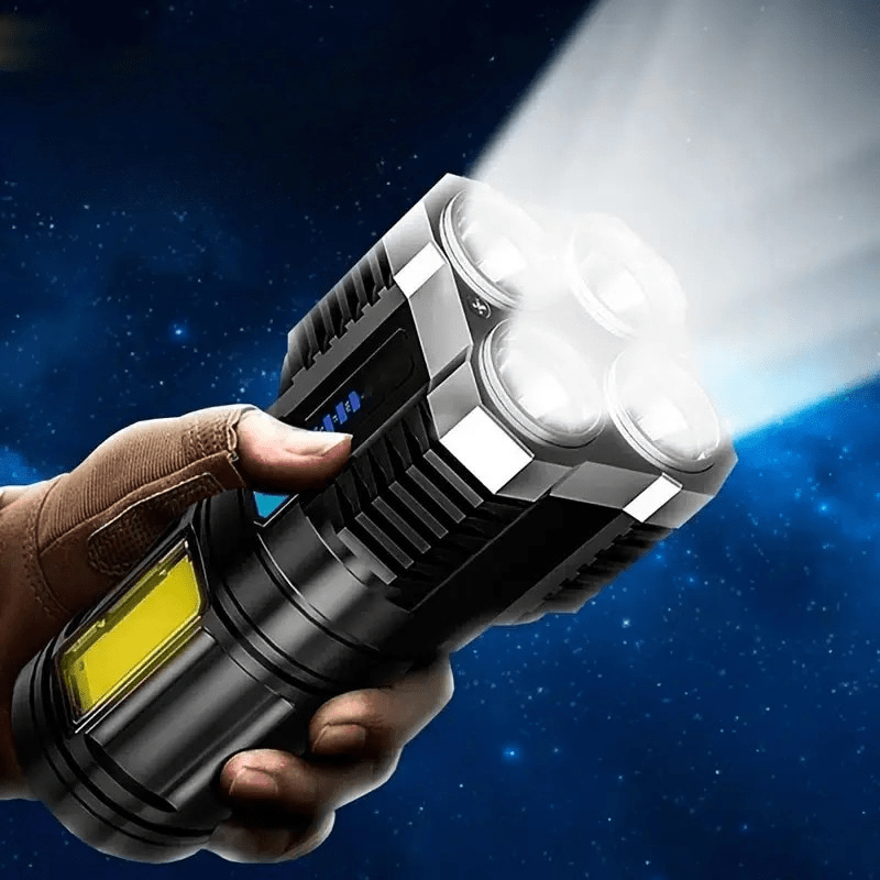 Lampe Torche 4 LED 600 Lumens éclairage nocturne