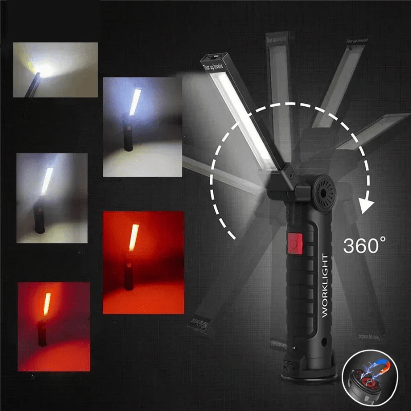 Lampe de Poche Pliable multi modes d'éclairage