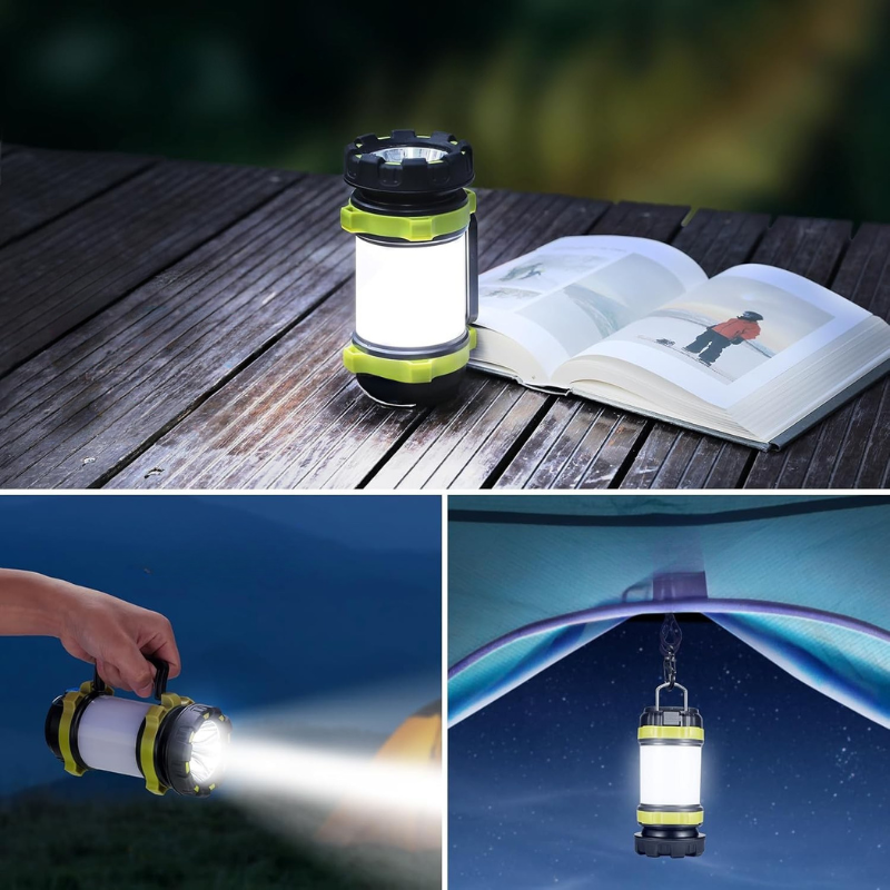 Lanterne Lampe Torche poignée et crochet