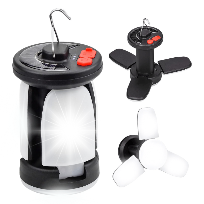 Lanterne Solaire Convertible déplié