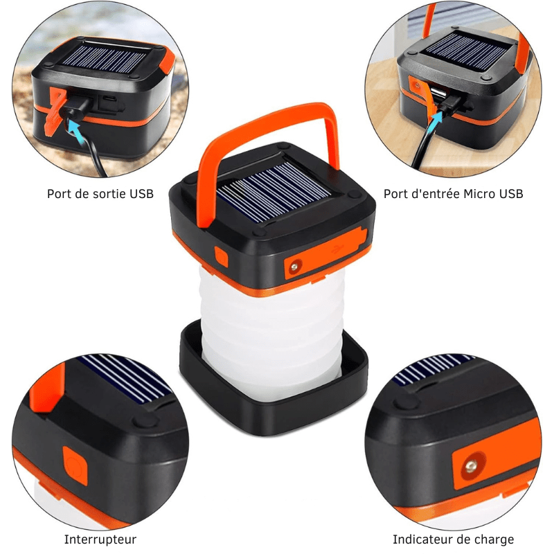 Lanterne Solaire Pliable détails