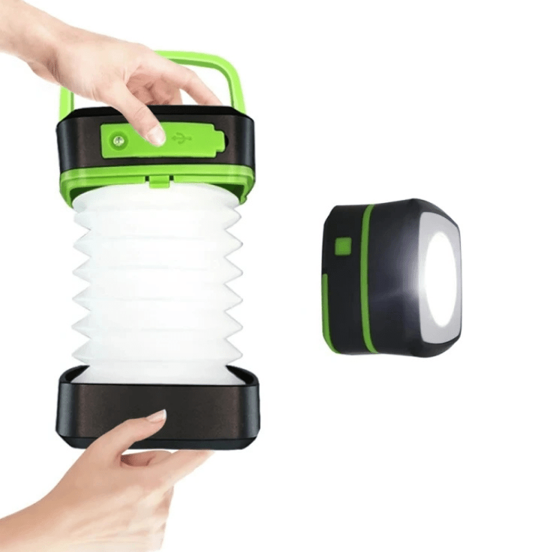 Lanterne Solaire Pliable verte plié