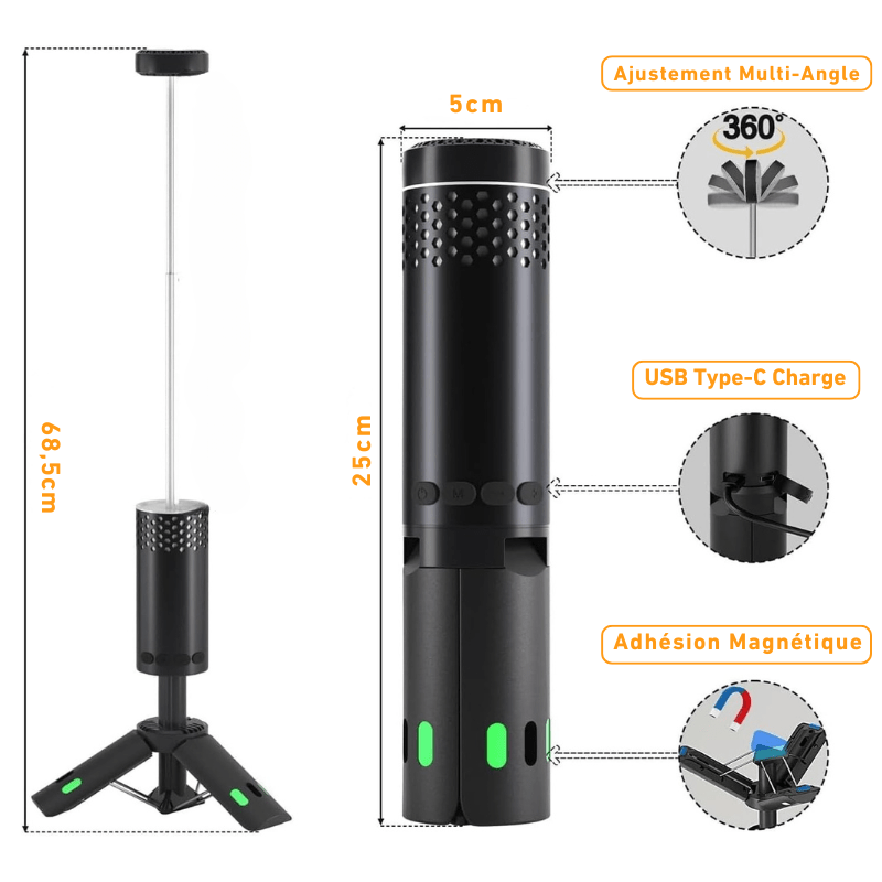 Lanterne Télescopique tailles