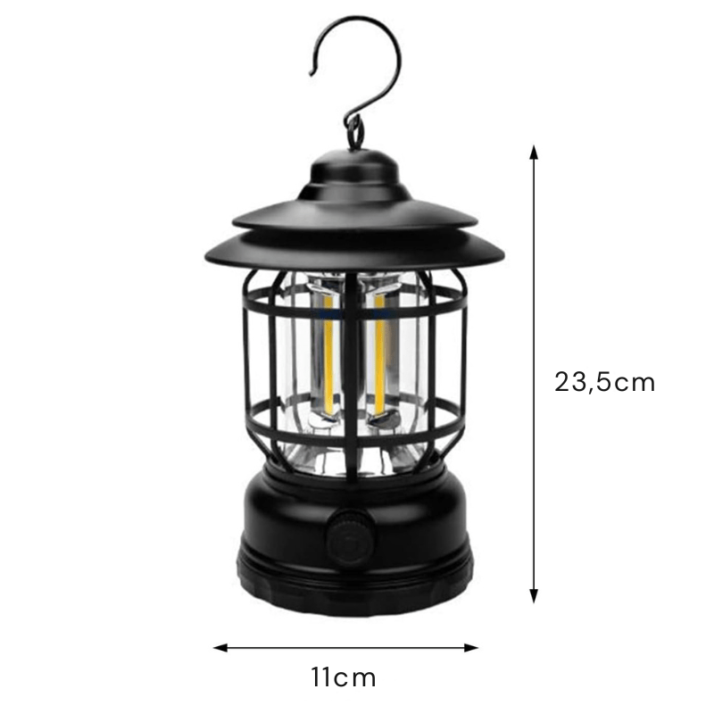 Lanterne de Camping Rétro mesures