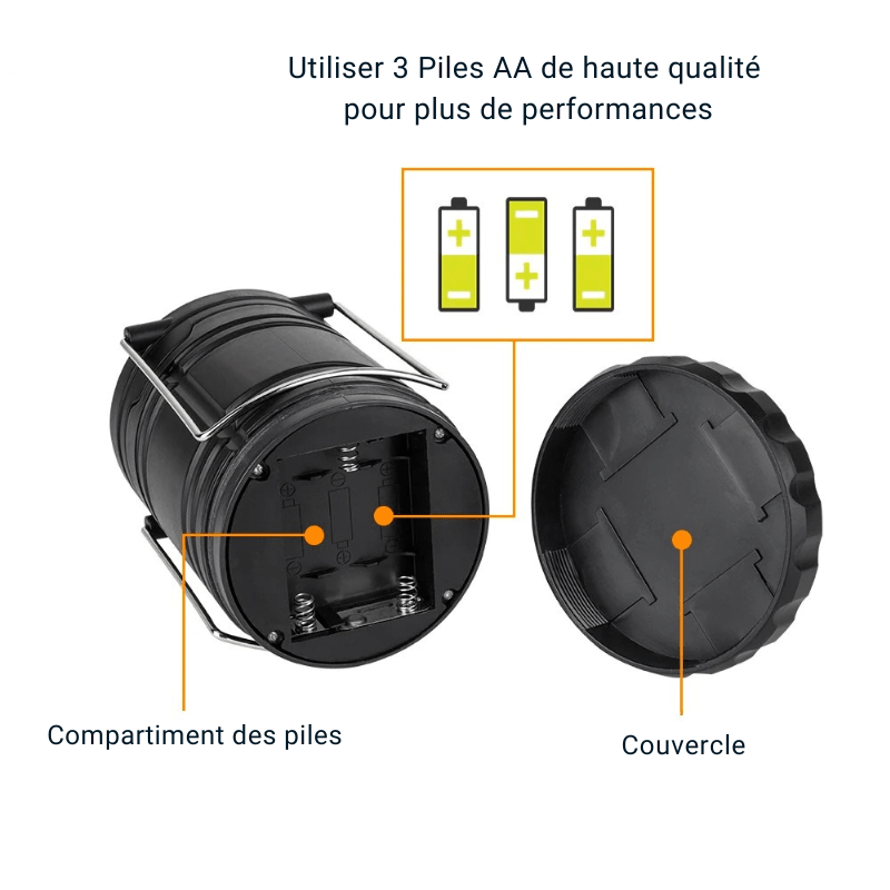 Lanterne de Survie à piles