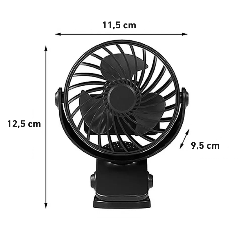 Ventilateur à Pince Rechargeable
