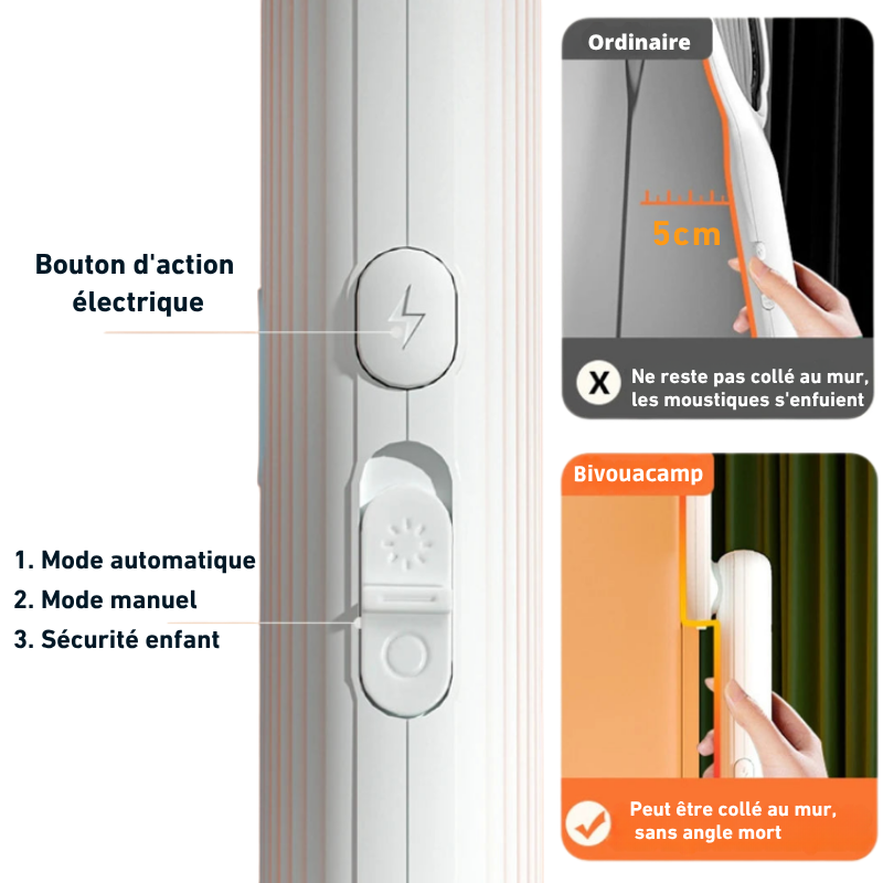 Raquette Anti-Moustique Rechargeable
