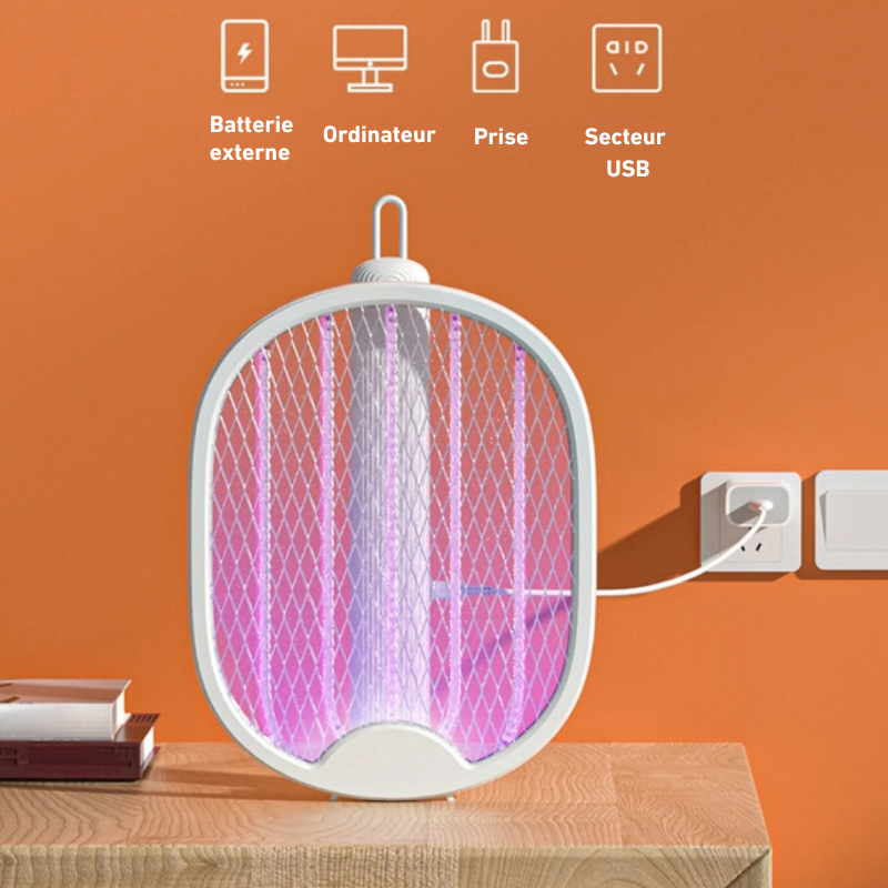 Raquette Anti-Moustique Rechargeable