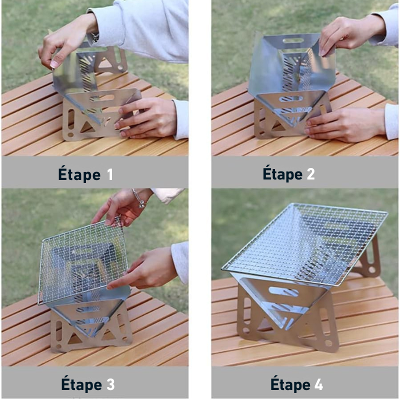 Grille Barbecue Inox Pliable