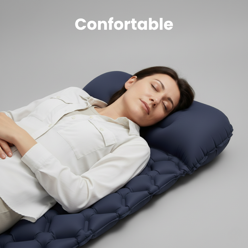 Matelas Gonflable 1 Personne avec Pompe Intégrée