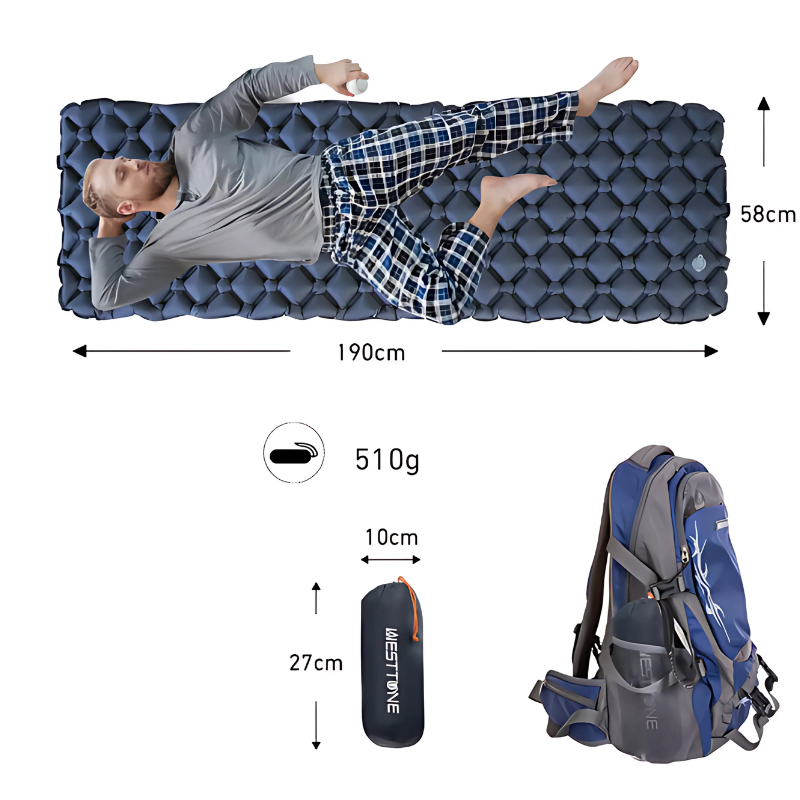 Matelas Gonflable Ultraléger mesures