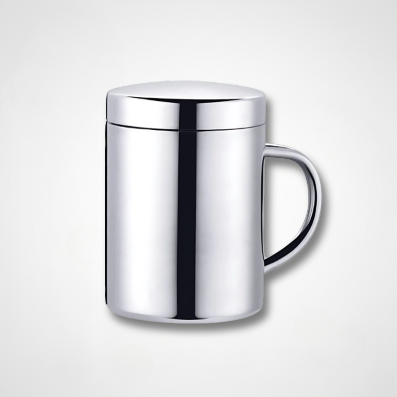 Double-walled stainless steel mug, 400ml