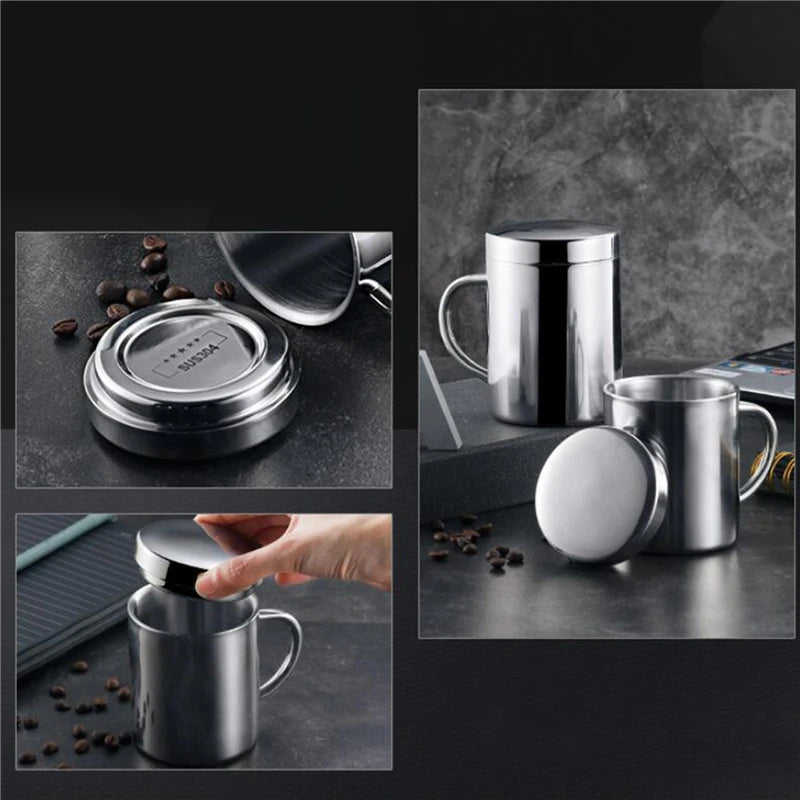 Mug Inox Double Paroi 400ml café