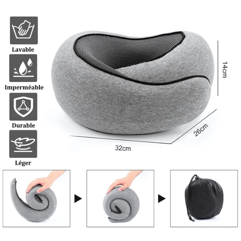 Oreiller Cervical De Voyage mesures