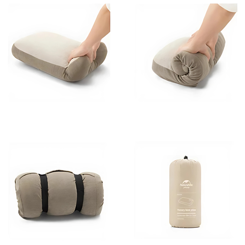 Oreiller à Mémoire de Forme enroulable