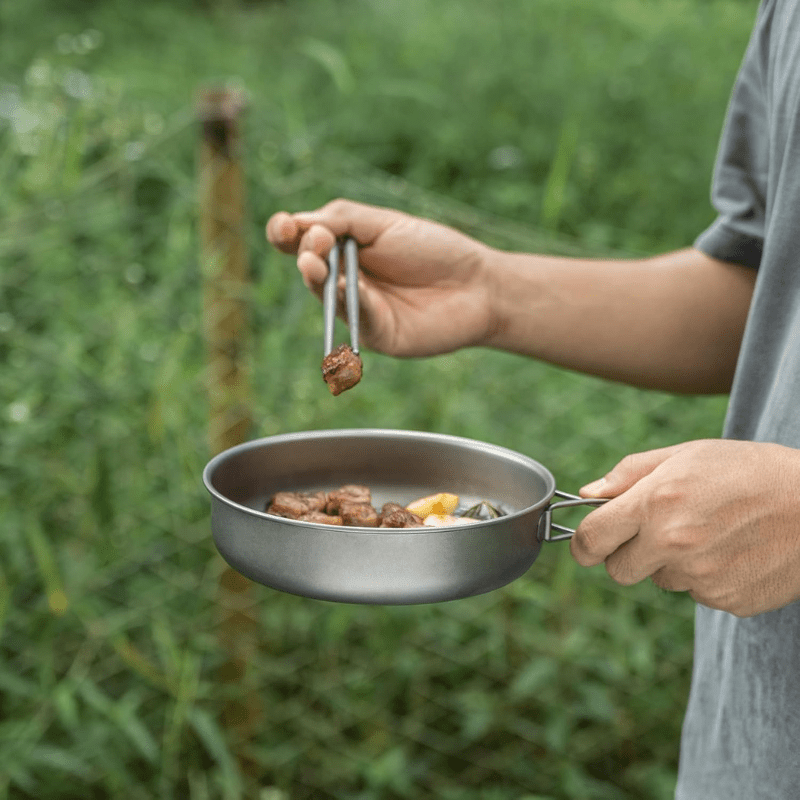 Poêle Inox Camping saine