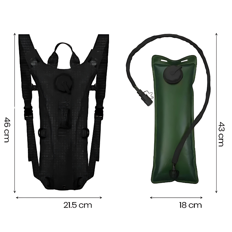 Poche à Eau Sac à Dos 3L taille