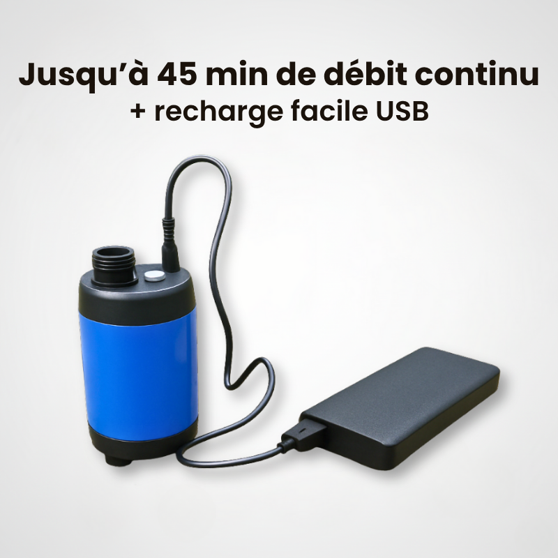 Pompe de Douche Rechargeable