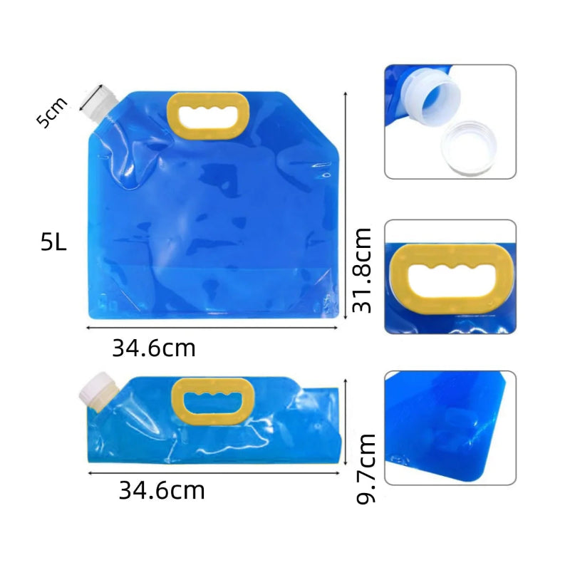 3 Poches à Eau Pliables 5L