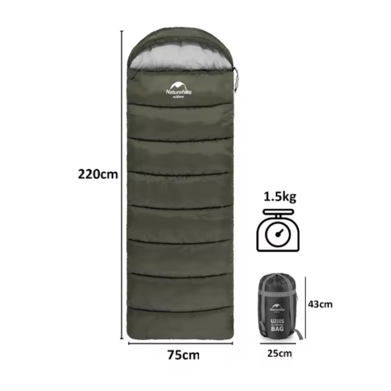 Sac de Couchage Bivouac ( - 3°/ 0°/ 11°) mesure