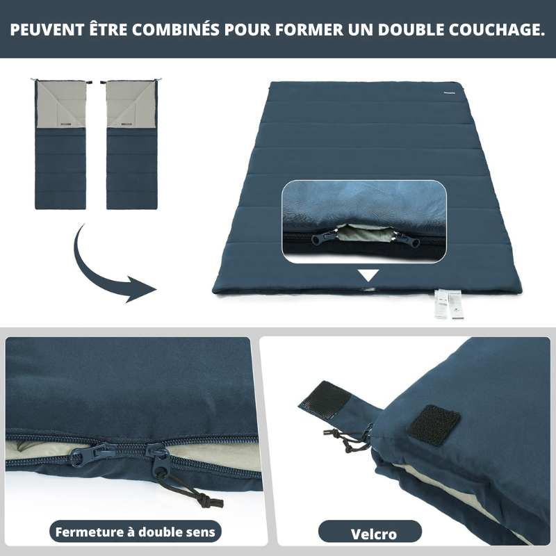 Sac de Couchage Bivouac 13° jumelable
