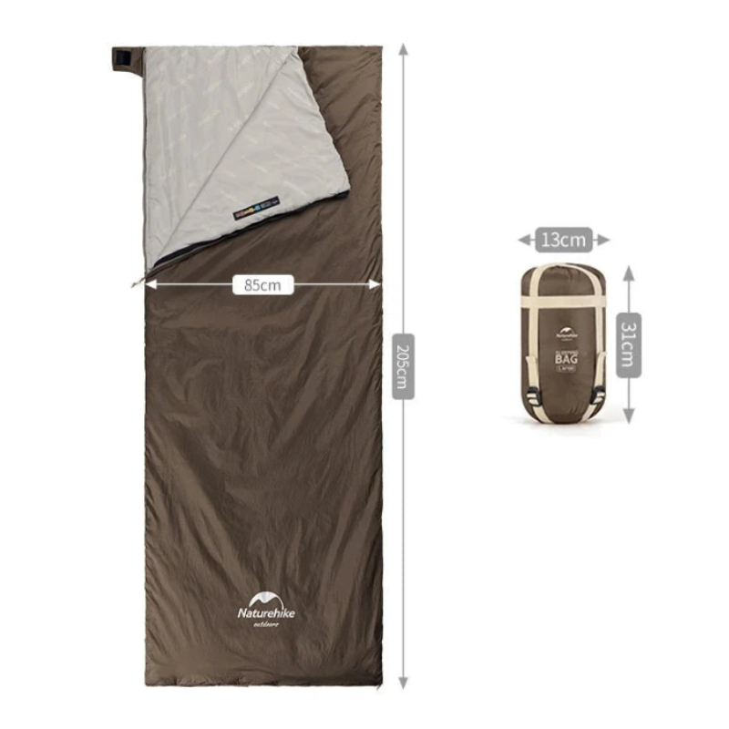 Sac de Couchage Ultra Léger 3 saisons marron