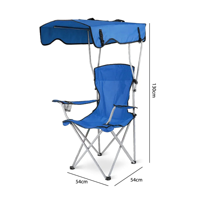 Chaise Pliante Camping avec Pare-soleil