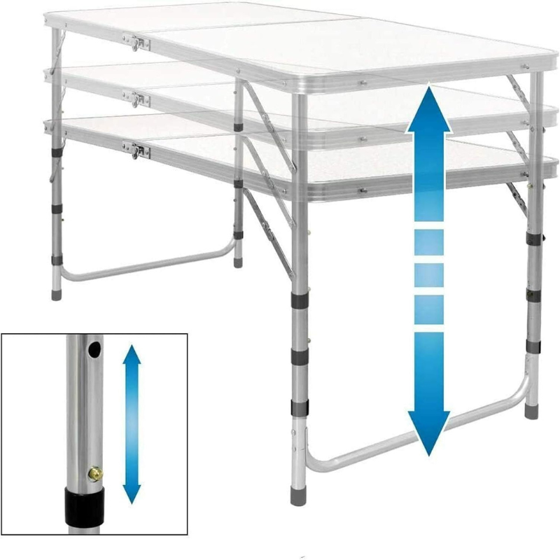 Table Camping Pliante hauteur réglable