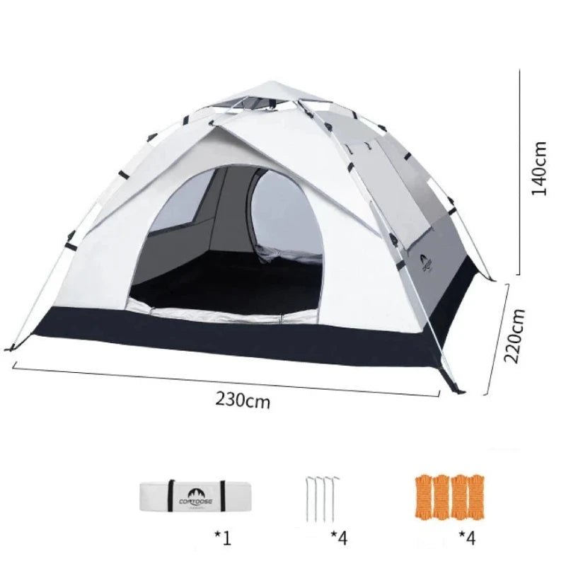 Tente Camping Familiale 3 - 4 Places taille